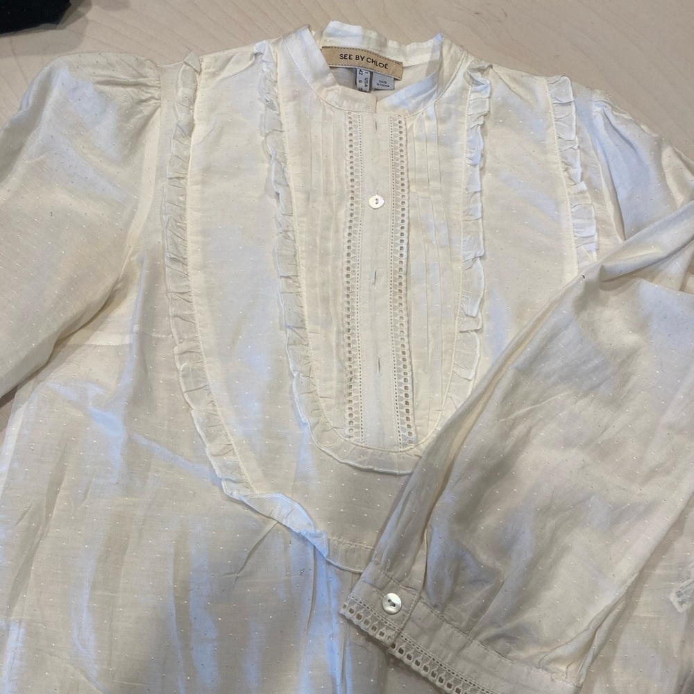 See by Chloe white blouse